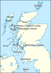 Map of Britain and Ireland