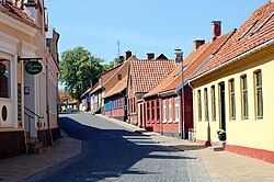 Road from Allinge Harbour