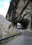 A part of the Hindustan-Tibet Road in Kinnaur.