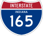 Interstate 165 marker