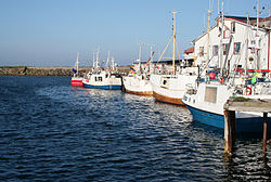 View of the village harbour