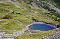 Lake Iezer and the nearby shelter