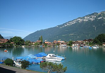 Le port d'Iseltawald sur le Lac de Brienz.