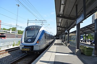 Jakobsbergs pendeltågsstation, juni 2019.