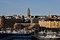 Panorama con la chiesa ed il mercato di Hakaniemi