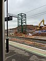 Lift shaft on the new Platform 2. 15 May 2014