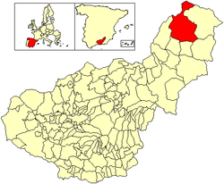 Location of Huéscar