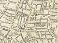 Map, publisher unknown, dated 1787, showing Spitalfields ("Spittlefields") and its environs