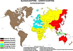 Location of Sunda Empire