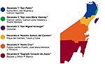 Mappa della diocesi