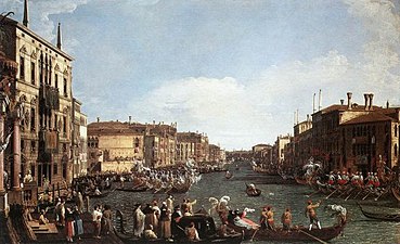 Régate sur le Grand Canal, 1733-1734, Royal Collection[3].