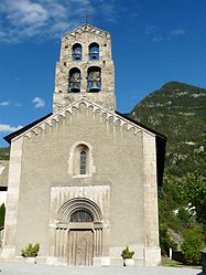 The church of Saint-Laurent in La Roche-de-Rame