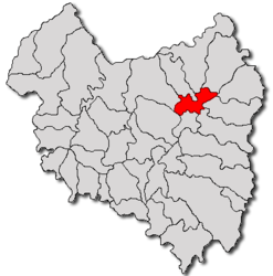 Location in Covasna County