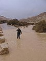 Flooding in Zin Valley below the Midrasha