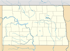 KVLY-TV mast is located in North Dakota