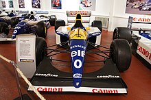 Photo de la monoplace de Damon Hill avec le numéro 0