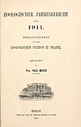 Zoologischer Jahresbericht 1911.