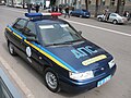 Older VAZ-2110 road police car in Kharkiv