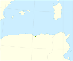 Distribución de Abies numidica.