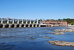 A small hydroelectric power station.