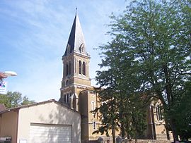 The church in Bonnay