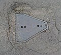 Manhole cover in Sawston, Cambridgeshire