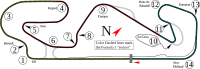 Layout of the Circuit de Catalunya