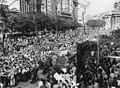 Carmen Miranda's funeral procession in Rio de Janeiro