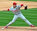 Image 31In May 2010, the Philadelphia Phillies' Roy Halladay pitched the 20th major league perfect game. That October, he pitched only the second no-hitter in MLB postseason history. (from History of baseball)