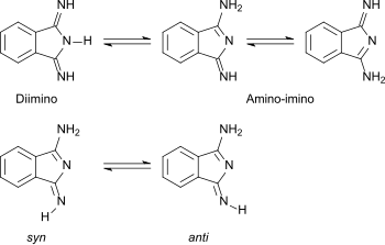 Isomere Formen von 1,3-Diiminoisoindolin