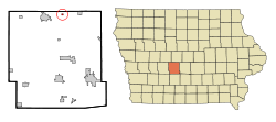 Location of Bouton, Iowa