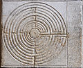 Labyrinth on the portico of the cathedral