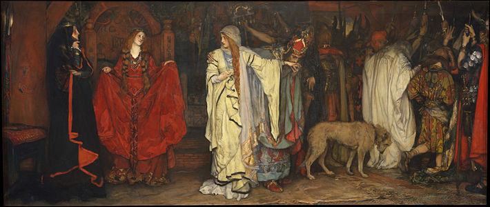 King Lear, Act I, Scene I, by Edwin Austin Abbey