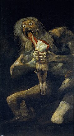 Saturn Devouring His Son [[1]] by Francisco Goya