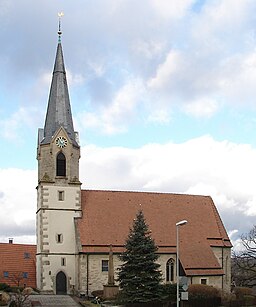 Kyrka i Freiberg am Neckar.