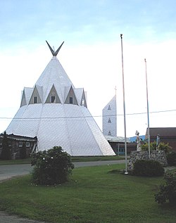 Mi'kmaq church on the Gesgapegiag reservation