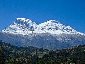 Vue depuis Yungay, à l'ouest.