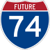 Future Interstate 74 marker