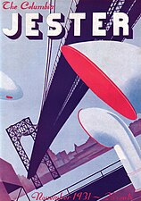שער של המגזין ההומוריסטי Jester of Columbia, ללא מיוחס (1931)