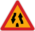 End of dual carriageway