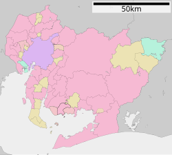 Location of Kira in Aichi Prefecture