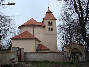 Church of St Peter and St Paul, Budeč Czech Republic, one of several rotunda churches in the region.