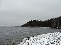 Berge nord du Lac de la Presqu'île