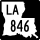 Louisiana Highway 846 marker
