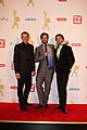 Australian actors Luke Jacobz, Axle Whitehead and Josh Quong Tart