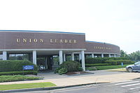 New Hampshire Union Leader building at 100 William Loeb Drive in Manchester, New Hampshire