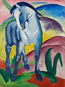 Blue Horse I, by Franz Marc