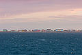 Le village de Miquelon vu depuis la mer