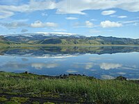 O volcán Katla cuberto polo Mýrdalsjökull