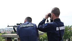 French National Gendarmerie Republican Guard snipers using a Tikka T3 Tactical PN/GN.